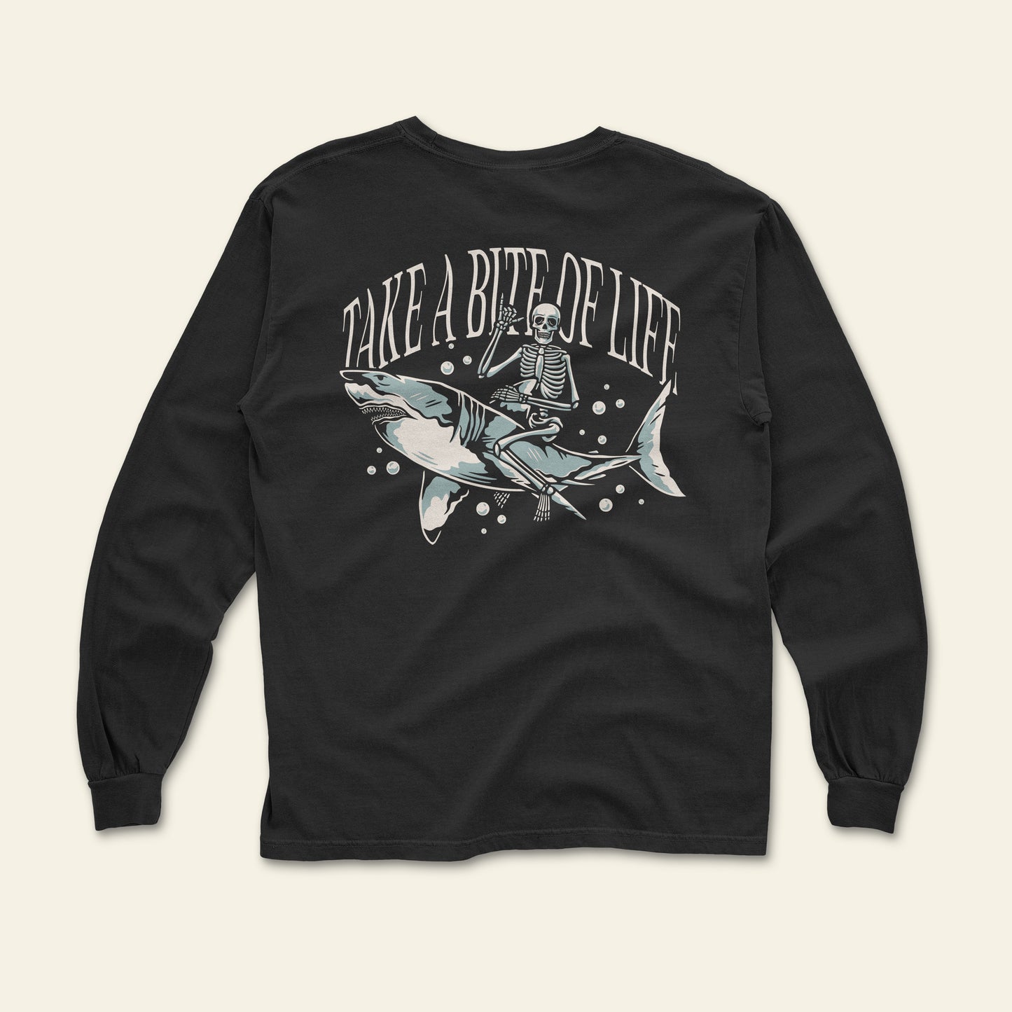 Take a Bite Of Life - Black Long Sleeve 🦈